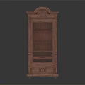 Classic Solid Wood Entryway Cabinet Sideboard With Carved Top Shelves And Bottom Drawer
