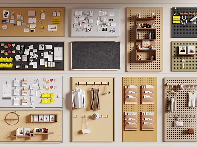 Versatile Wall Mounted Organizers For Home Organization 3d model