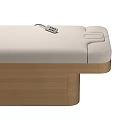 Modern Wooden Frame Massage Bed With Soft Mattress And Control Panel