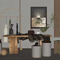 Modern display table side table decoration 3d model