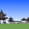 Traditional Chinese Architecture Models Featuring Pavilions Corridors And Classical Roof Designs