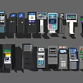 Bank Modern Self Service Terminals And Digital Devices For Customer Convenience