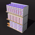 Multi Tiered Shelving System Filled With Organized Storage Items And Structure