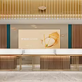 Elegant Jewelry Store With Golden Facade Display Windows And Luxury Counters Design
