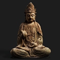 Buddha Buddha Buddha Bodhisattva Decoration Buddha Sakyamuni Big Buddha Religion Golden Buddha 3d model