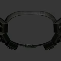 Utility Belt With Multiple Storage Pockets Durable Cotton Canvas Metal Buckle Tactical Workwear Design