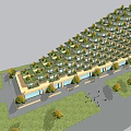 Modern High Rise Building With Vertical Gardens Green Facade Surrounded By Trees Grass And Pedestrians