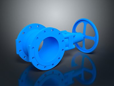 Valve iron pipe fitting flange tee joint pipe water pipe valve water pipe valve tool model