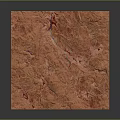 Red Scenic Landscape with Textured Surface and Gullies in Mountainous Terrain
