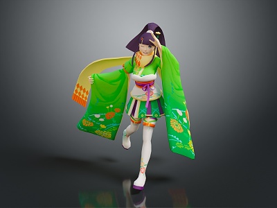 Kimono Beauty Kimono Japanese Kimono Japanese Woman Oriental Woman Asian Woman Female 3d model