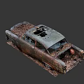 scrapped car 3d model