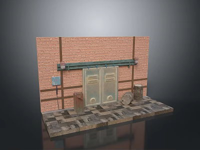 Door Furniture Realistic 3d model