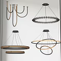 Modern Circular Chandelier Designs With Metal Frames And Wooden Accents