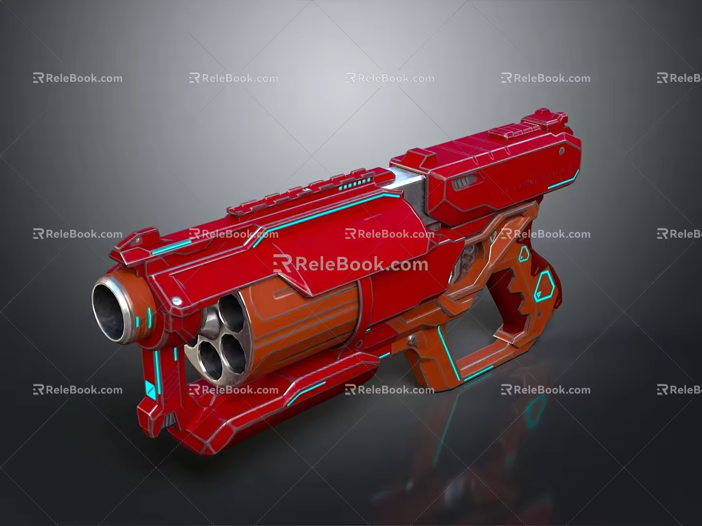 Science Fiction Weapon Laser Pulse Gun Science Fiction Gun Laser Gun Pulse Gun Pulse Weapon 3d model