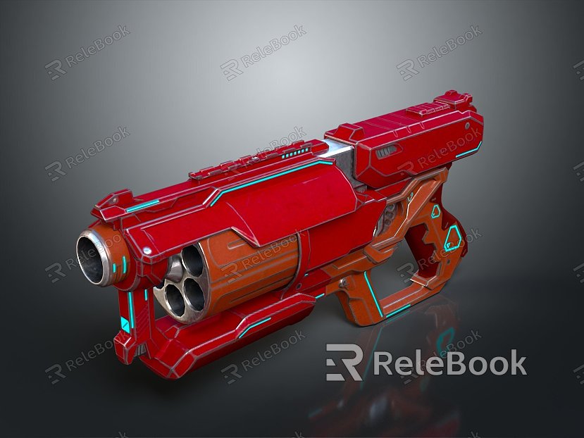 Science Fiction Weapon Laser Pulse Gun Science Fiction Gun Laser Gun Pulse Gun Pulse Weapon model