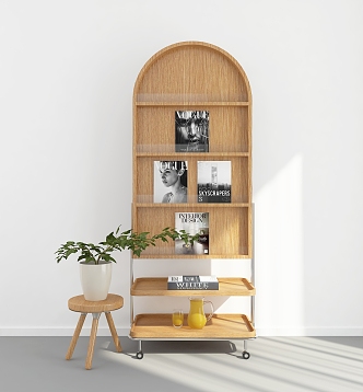 Modern Bookshelf 3d model