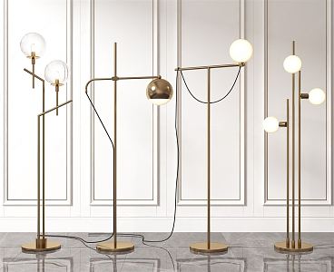 Light Luxury Floor Lamp 3d model