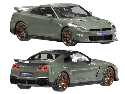 Nissan sports car Nissan GT sports car Nissan sports car Nissan Racing 3d model