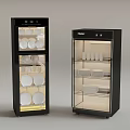 Haier Upright Kitchen Disinfectors With Glass Doors And Stored Dishes Cups Plates