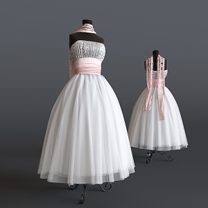 Wedding dress 3d model