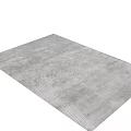 Gray Square Rug With Wavy Texture For Modern Living Room Decor