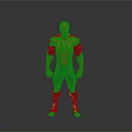 Spider Man Action Figure With Red And Blue Costume Spider Logo Standing Pose