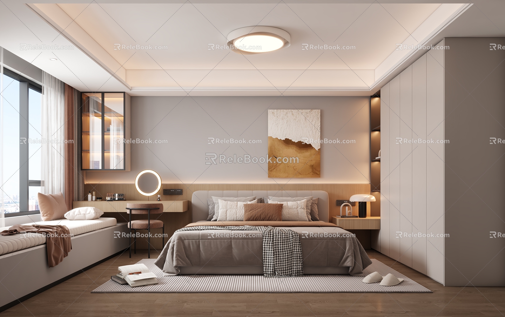 Light Luxury Bedroom 3d model