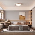 Light Luxury Bedroom 3d model