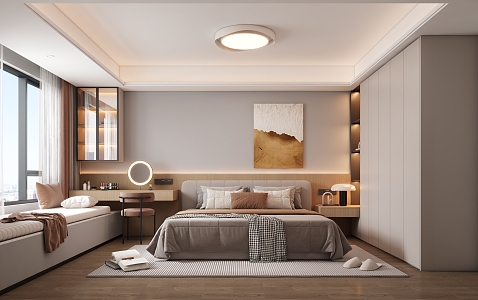 Light Luxury Bedroom 3d model