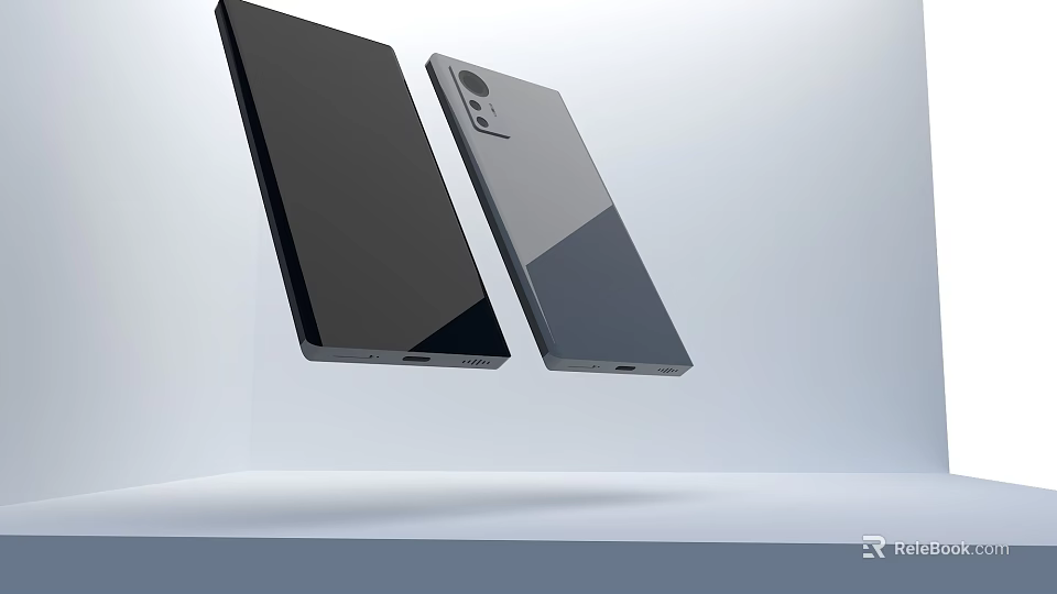 Modern Premium Smartphone Design With Dual Camera Setup And Large Display Screen 3d model 