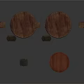 Wooden Round Tables And Matching Chairs For Home Dining Furniture Set