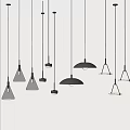 Modern Pendant Lights With Various Design Styles For Interior Decoration 3d model