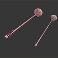 Household Mixing Sticks With Colored Tops And Black Label Handle Design