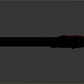 Vintage Classic Pistol With Black Body And Red Textured Grip Design