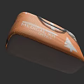 Orange Emergency Medical Kit Bag With Cross Symbol And Mountain Design For Outdoor Use