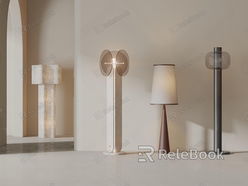 Middle style floor lamp model