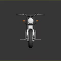Modern Electric Motorcycle With Sleek White Body Black Seat And Large Silver Wheels