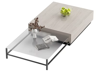 Coffee table glass coffee table 3d model