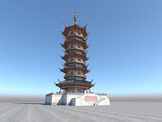 Chinese Tower 3d model