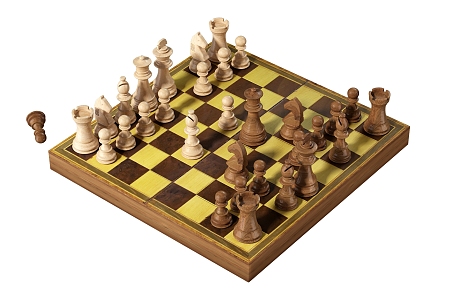 Modern Chess 3d model