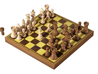 Modern Chess 3d model