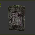 Rusted Metal Gate With Visible Rust Industrial Style Metal Parts And Screws Design