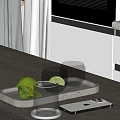 Modern ornaments combination kitchen utensils water cup combination mobile phone 3d model