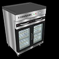 Multifunctional Food Preparation Sterilizer Kitchen Appliance With Double Glass Doors And Shelves