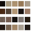 Different Wood Grain Wall Panel Color Samples with Various Options for Interior Design 3d model