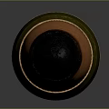 Detailed Weapon Bullet With Green Casing Black Tip And Orange Section 3d model