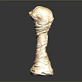 Golden Woven Texture Decorative Living Supplies Ornament With Shiny Base For Home Decor
