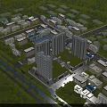 Modern Urban Road Infrastructure With Traffic Markings Zebra Crossing Lane Dividers And Street Lights