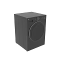 Modern Front Loading Washing Machine Daily Household Appliance With Circular Door And Gray White Design