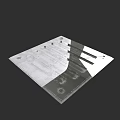 Modern Ceiling Panel With Polished Surface And Decorative Mounting Holes